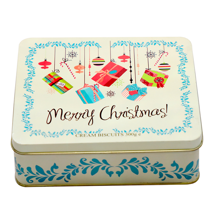 merry christmas candy tin box