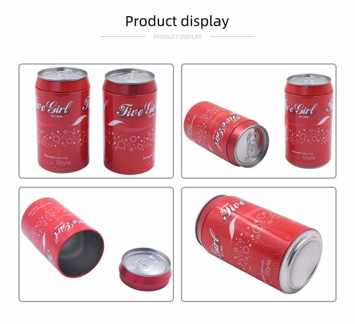 Cola Shaped Tin Can