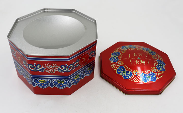 Octagon Tea Tin Box - TMI808