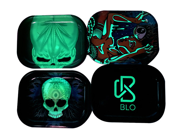 Skull Luminous Tin Tray