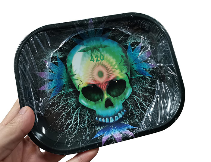 Skull Luminous Tin Tray