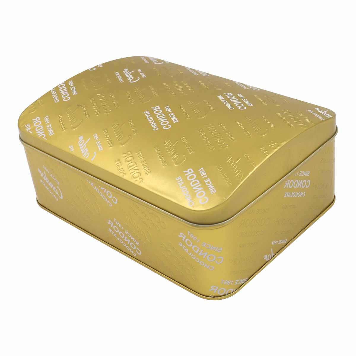 Golden Chocolate Tin Box